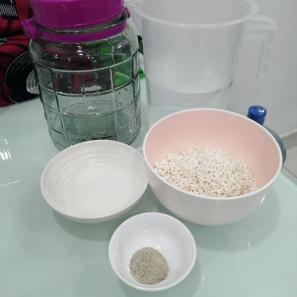 ingredients for sake